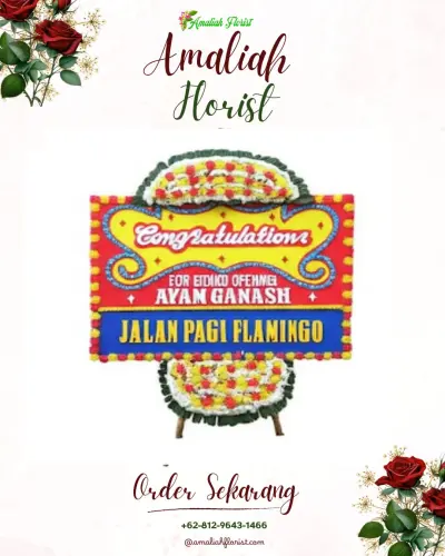 Bunga Papan Congratulation di Culik